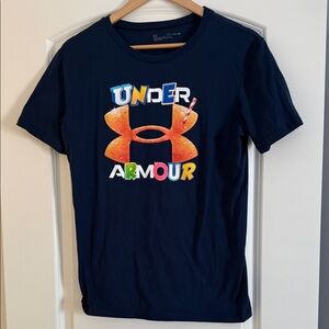 Under Armour Boy’s Graphic Navy Tee